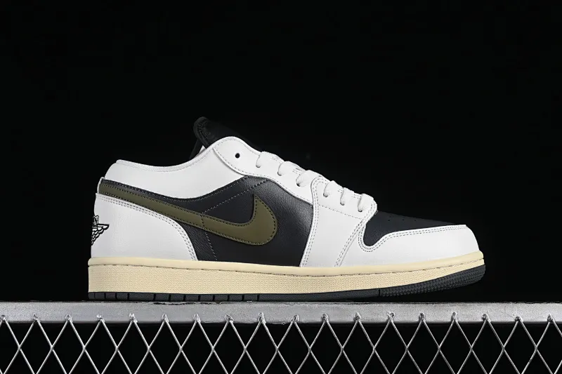All categories Air Jordan Jordan series basketball shoes Air Jordan 1 Low Air Jordan 1 Low AJ1 Joe 1 black and green customized low-bang cultural casual sneakers DC0774-001